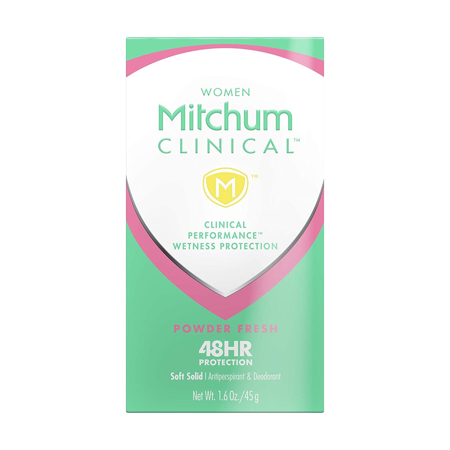 Mitchum Women'S Deodorant, Clinical, Soft, Solid Antiperspirant Deodorant, Powder Fresh, 1.6 Oz (Pack of 1)