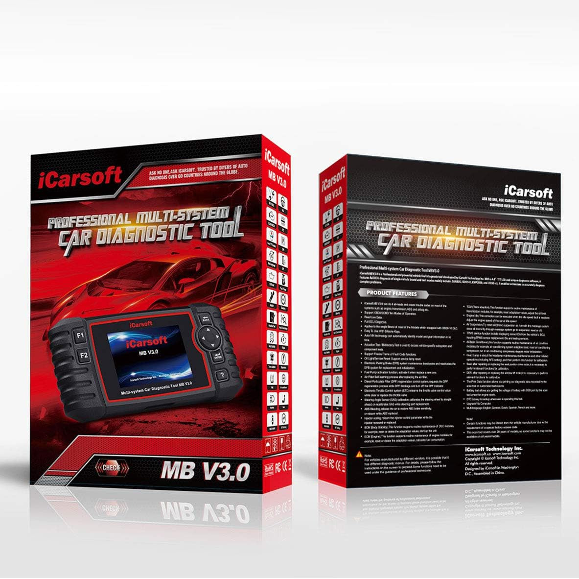 MB V3.0 for Mercedes-Benz/Sprinter/Smart Diagnostic Tool with Auto Vin/Quick Test/Actuation Test