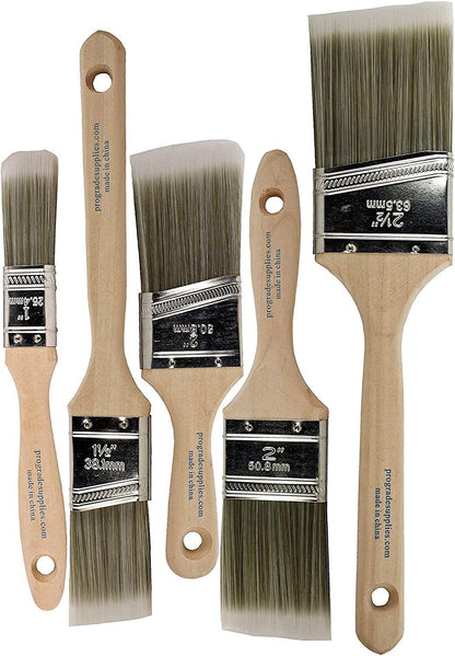 Pro Grade - Paint Brushes - 5 Ea - Paint Brush Set