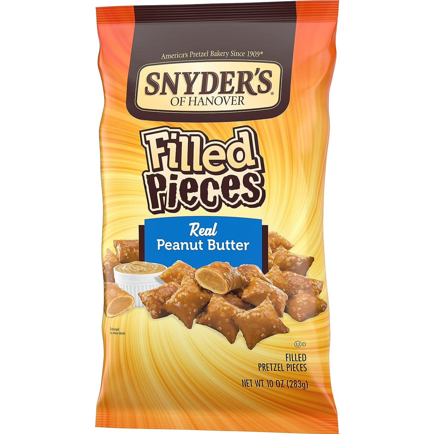 Snyder'S of Hanover Pretzels Pieces, Peanut Butter Filled, 10 Ounce Bag