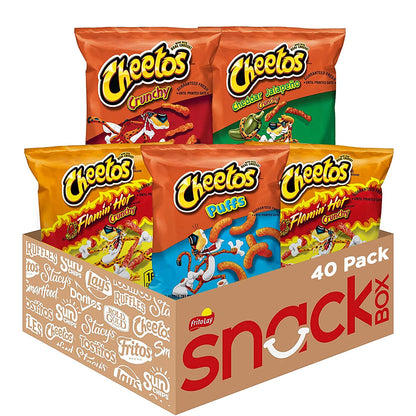 Cheetos Cheese Flavored Snacks Variety Pack, 40 Count