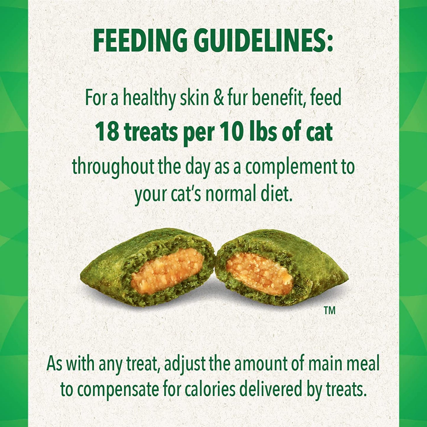 FELINE GREENIES SMARTBITES Skin & Fur Crunchy and Soft Natural Cat Treats, Chicken Flavor, 4.6 Oz. Pack