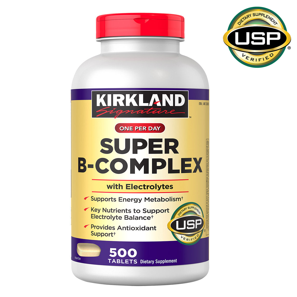 Super B-Complex with Electrolytes, 500 Tablets