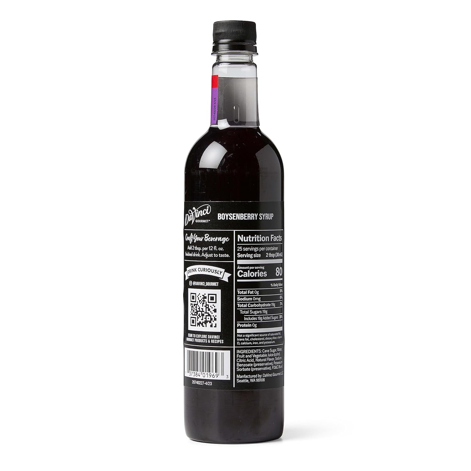 Davinci Gourmet Boysenberry Syrup, 25.4 Fl Oz (Pack of 1)