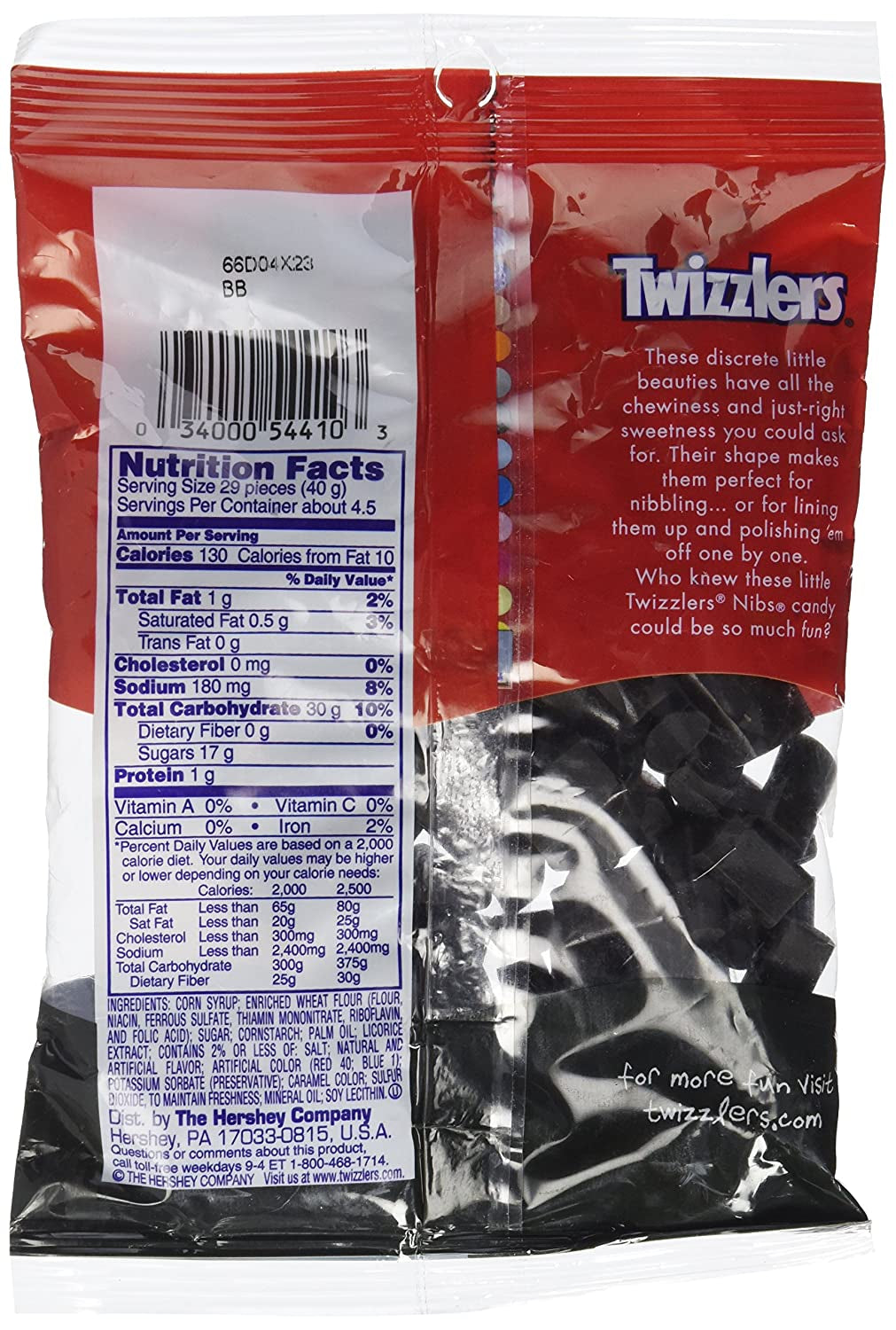 Twizzler Licorice Nibs, 6 Oz