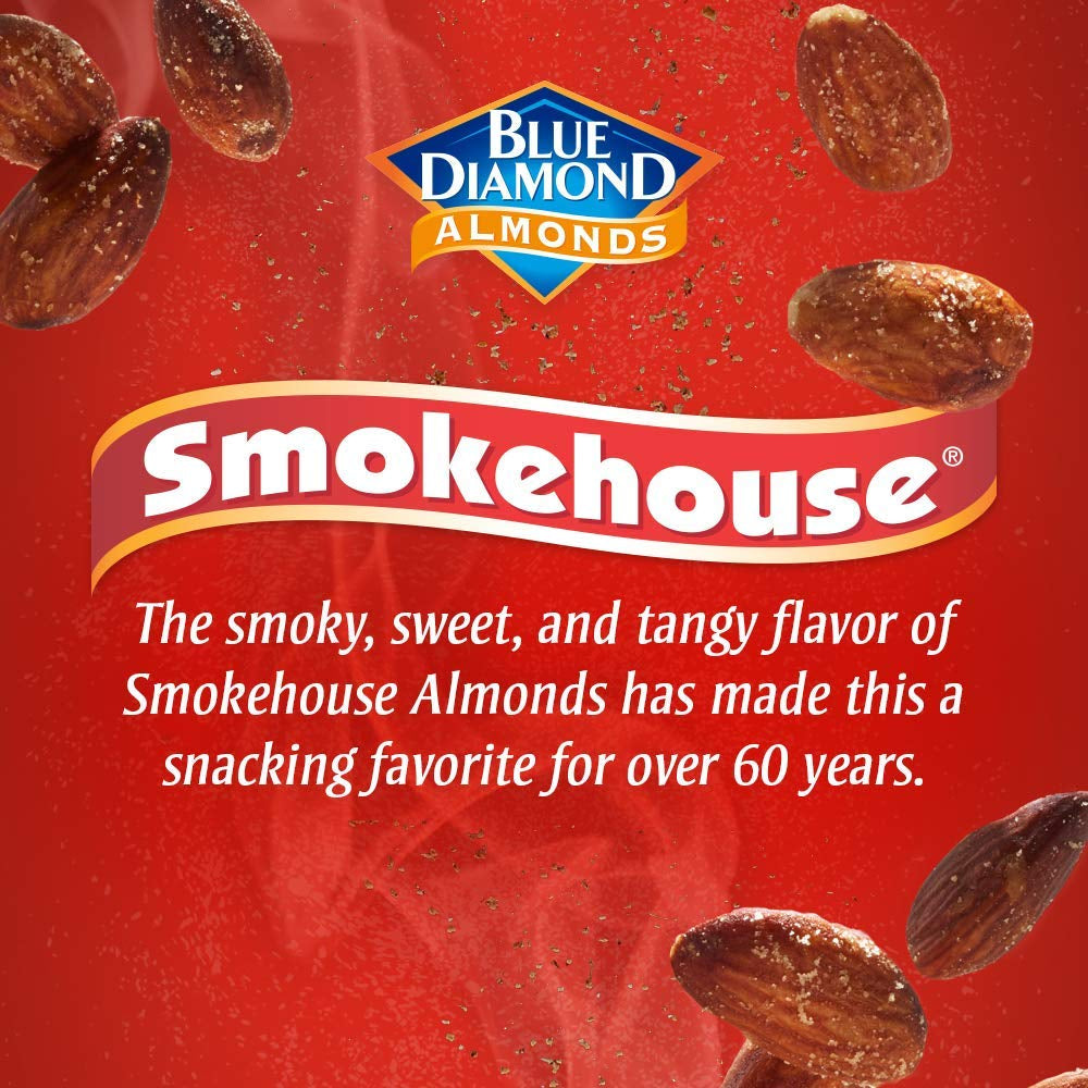 Blue Diamond Almonds Smokehouse Flavored Snack Nuts, 40 Oz Resealable Bag (Pack of 1)