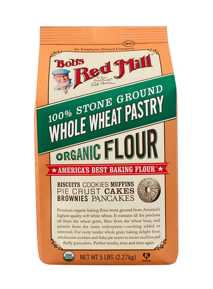 Bobs Red Mill Organic Whole Wheat Pastry Flour, 80 Oz