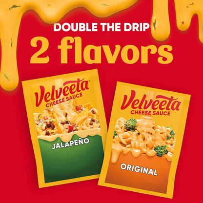 Velveeta Original Melting Cheese Sauce Pouches (3 Ct Box, 4 Oz Packets)