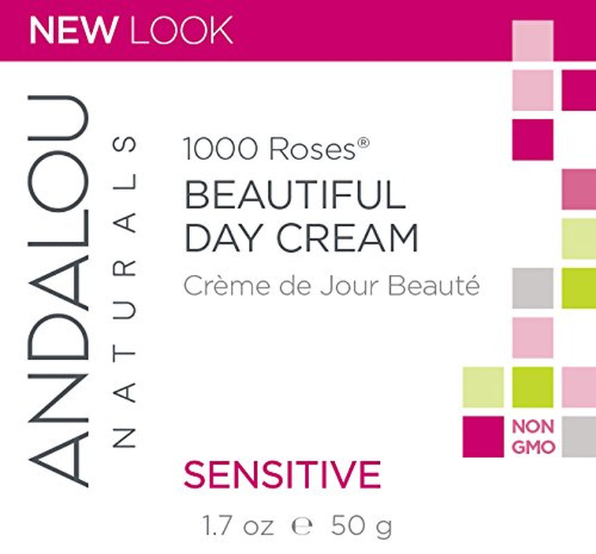 Andalou Naturals 1000 Roses Beautiful Day Cream, 1.7 Oz