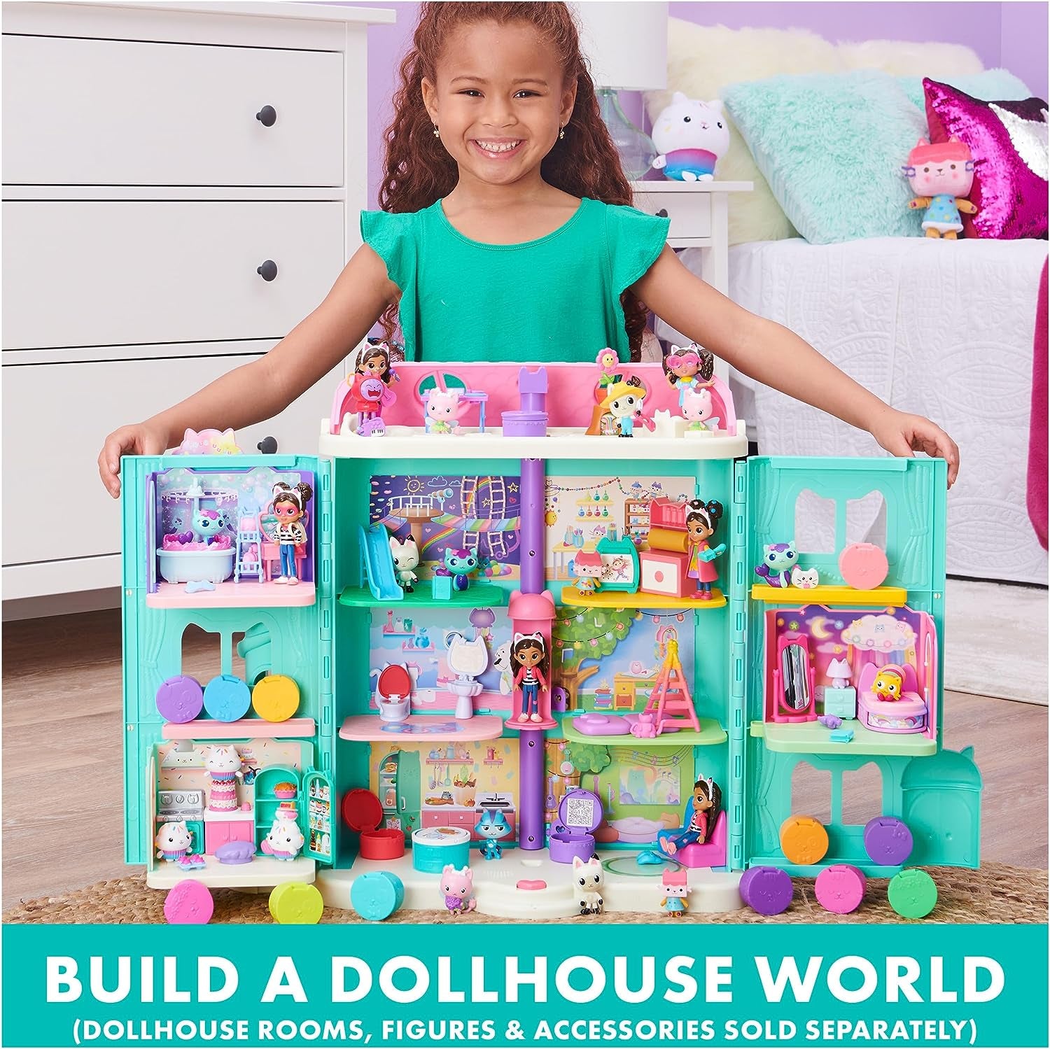 Gabby'S Dollhouse, Magical Musical Cat Ears, Kids Costume with Lights, Music, Sounds & Phrases, Pretend Play Toys for Girls Ages 3 and Up