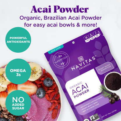 Organic Acai Powder, 8 Oz (227 G),