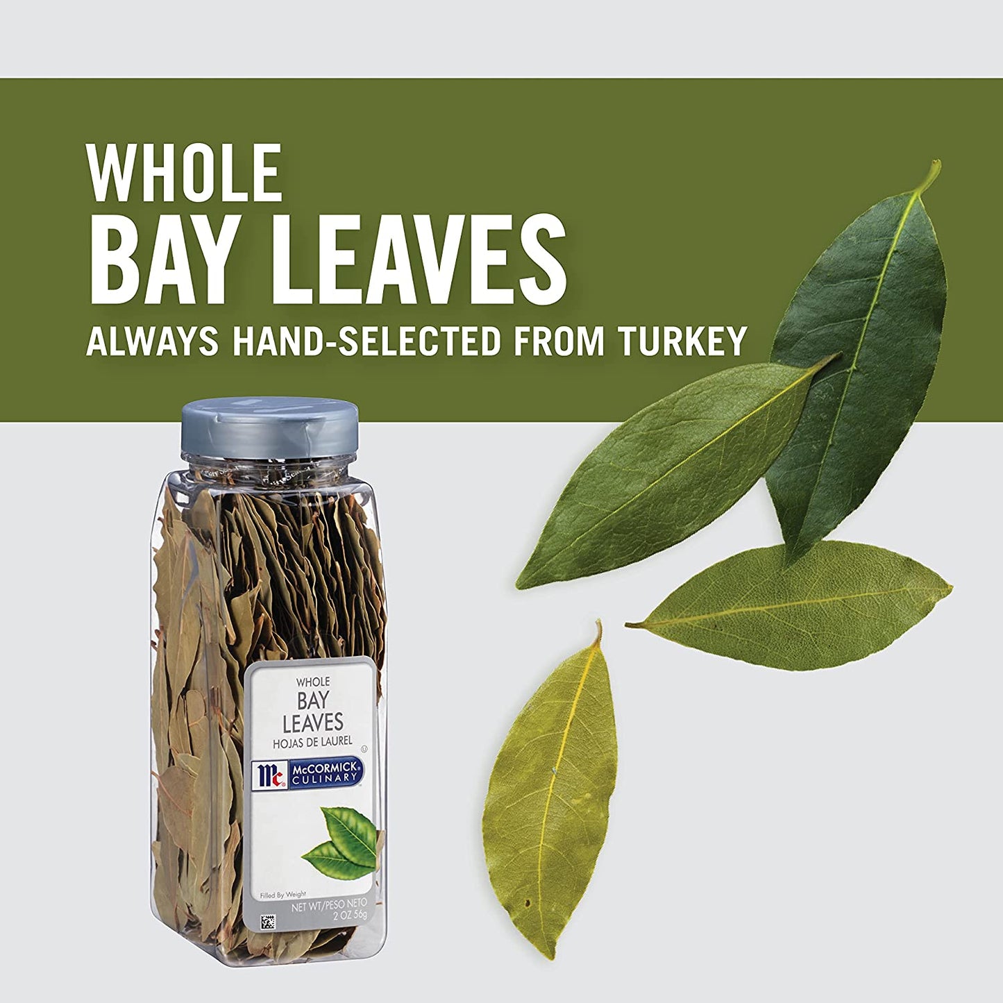 Mccormick Culinary Whole Bay Leaves, 2 Oz - One 2 Ounce Container of Dried Bay Leaves for Cooking, Perfect Spice for Stews and Marinades