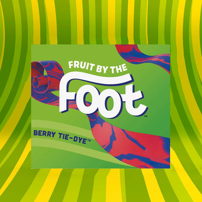 Fruit by the Foot Fruit Flavored Snacks, Berry Tie-Dye, 4.5 Oz, 6 Ct