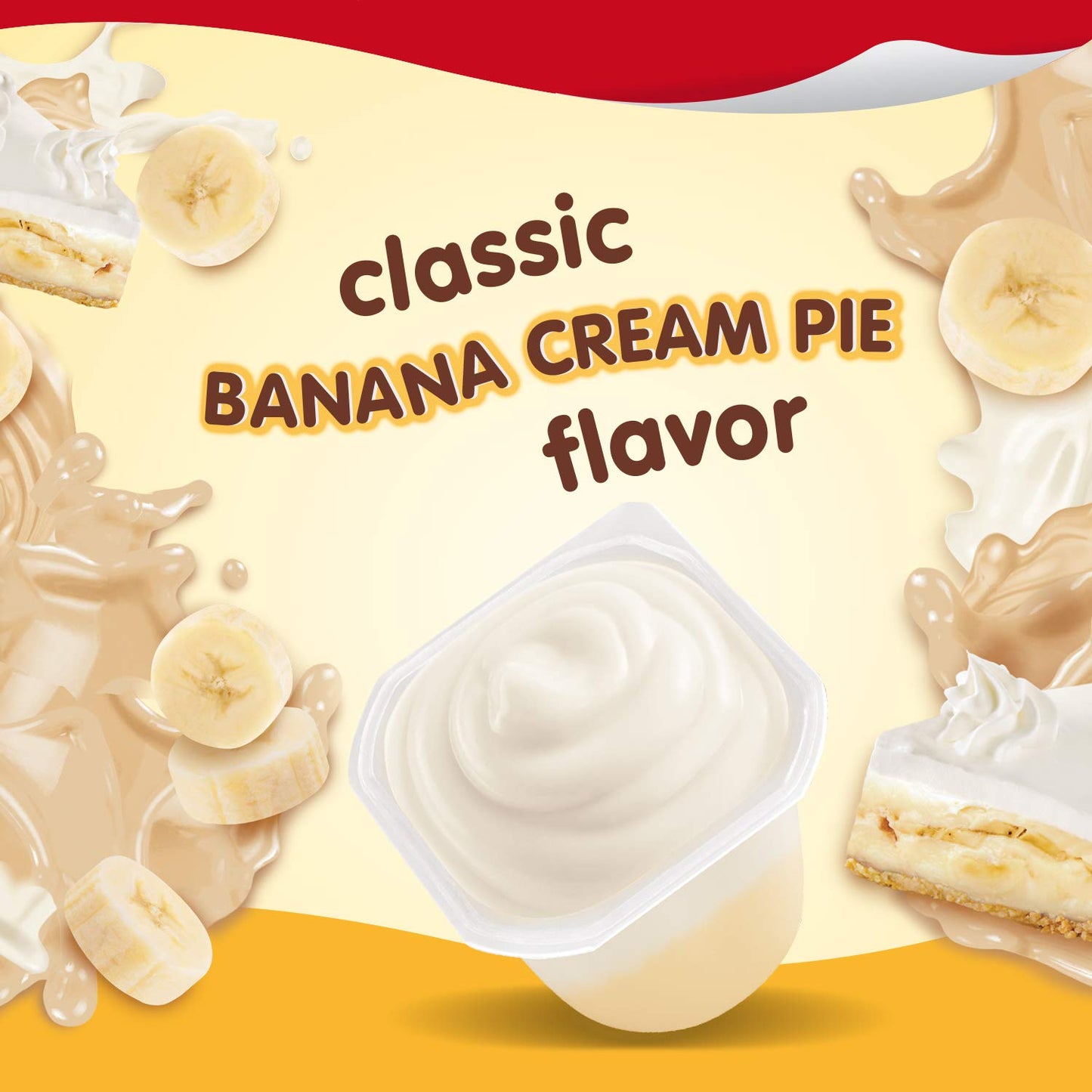 Snack Pack Banana Cream Pie Pudding Cups, 4 Count ( Pack of 12)