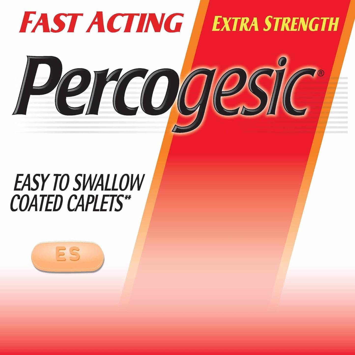 Percogesic Extra Strength Pain Reliever, Aspirin Free, Dual Action Relief, Fever Reducer, Antihistamine, 60 Safety Coated Tablets