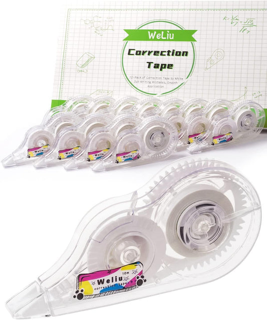 Weliu Correction Tape, 12-Pack