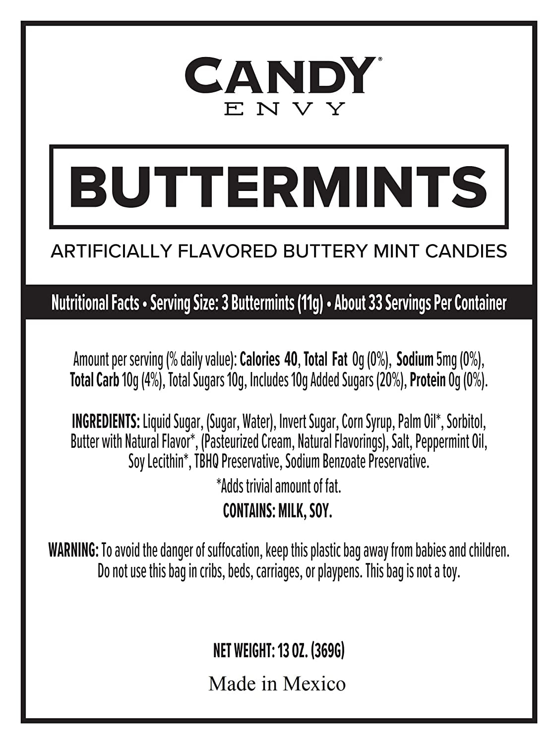 Buttermints - 13 Oz. Bag - Approximately 100 Individually Wrapped Mints (Its a Boy)