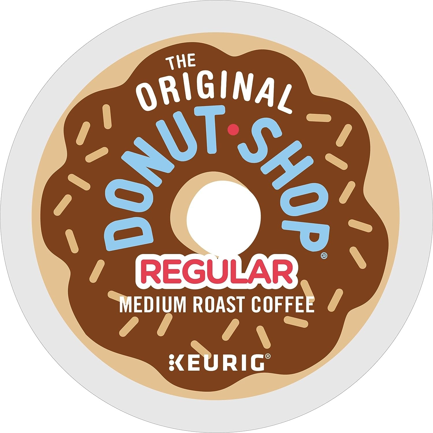 The Original Donut Shop Keurig Single-Serve K-Cup Pods, Regular Medium Roast Coffee, 12 Count (Pack of 6)