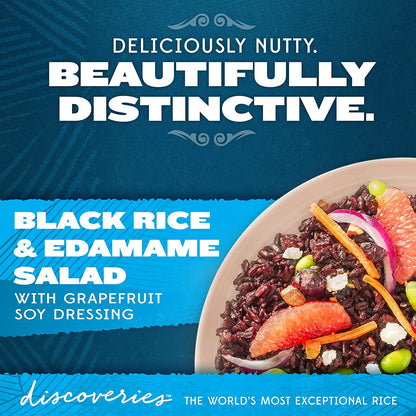 Riceselect Discoveries Premium Black Rice, Whole Grain, Gluten-Free, Non-Gmo, Vegan, 14.5-Ounce Jar