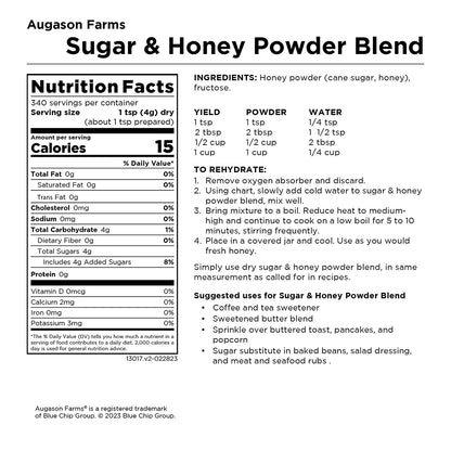 Augason Farm'S Sugar & Honey Powder Blend