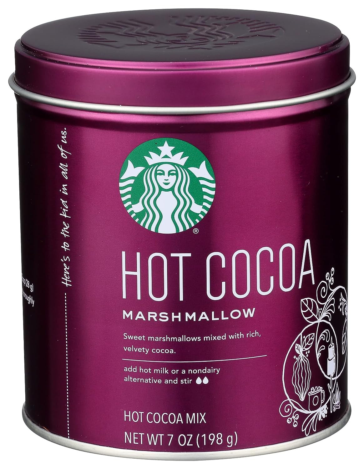 Hot Cocoa Marshmallow Tin, 7 Oz.