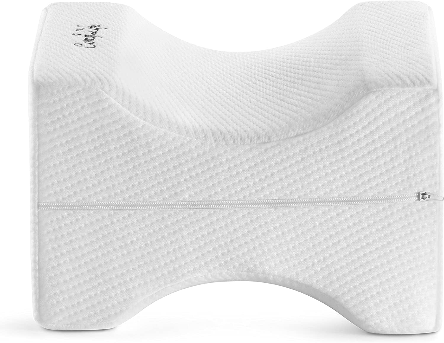 Comfilife Orthopedic Knee and Leg Pillow for Side Sleepers Sleeping - 100% Memory Foam for Back Pain, Hip Pain Relief