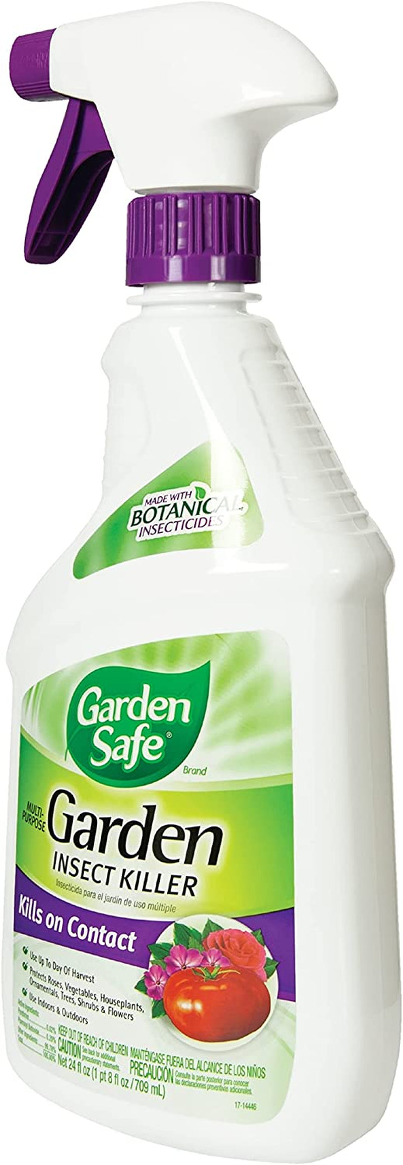 Garden Safe Multi-Purpose Garden Insect Killer, Made with Botanical Insecticides, Kills Aphids, Tomato Hornworms and Other Listed Insects on Contact, (RTU Spray) 24 Fl Ounce