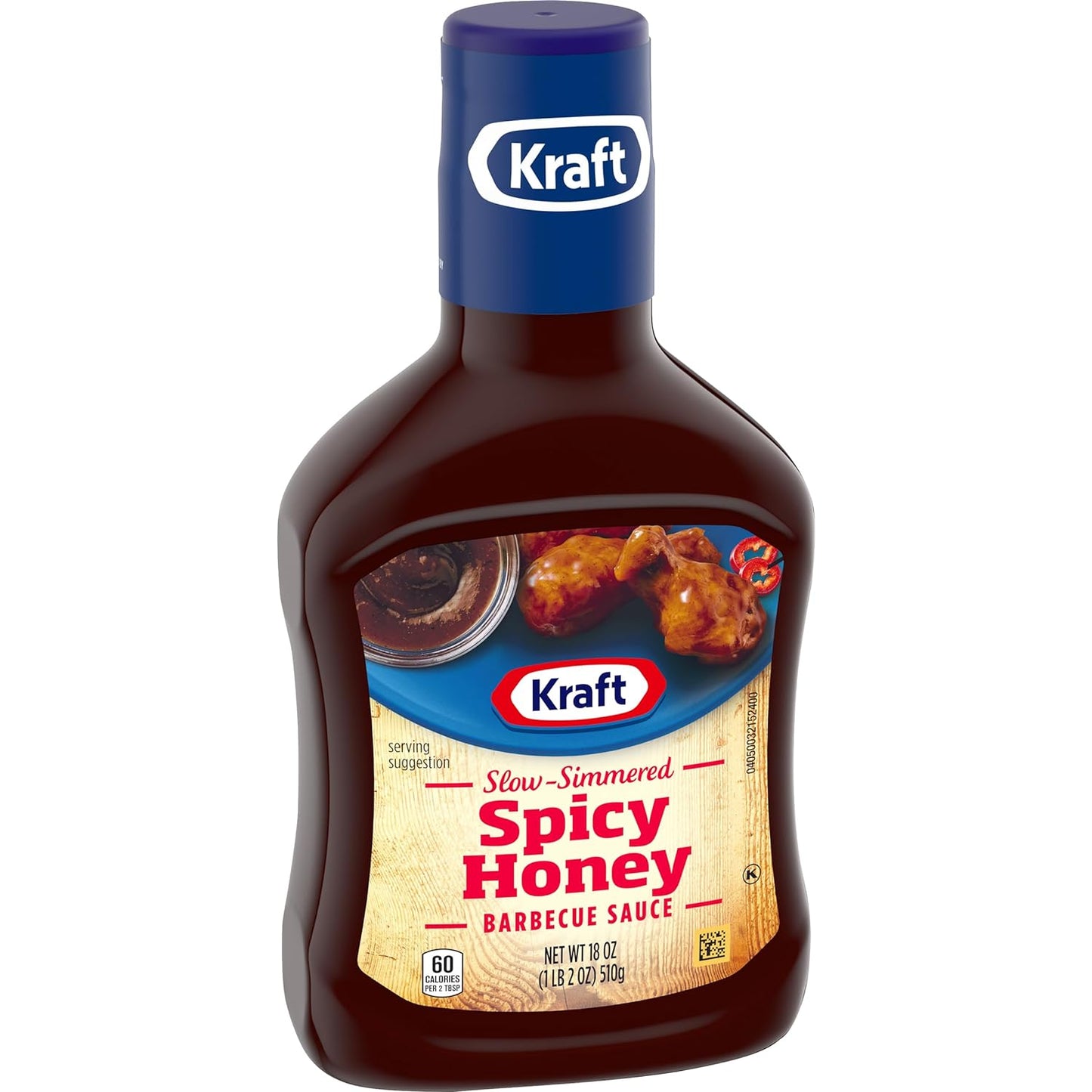 Kraft Spicy Honey Slow-Simmered BBQ Barbecue Sauce (18 Oz Bottle)