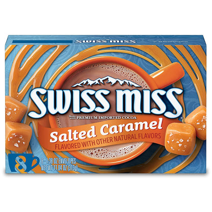 Swiss Miss Salted Caramel Flavored Hot Cocoa Mix, 8 Count Hot Cocoa Mix Packets