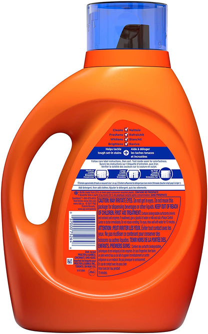 Tide Ultra Oxi Laundry Detergent Liquid Soap, High Efficiency (He), 59 Loads, 92 Fl Oz (Pack of 1)