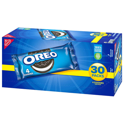 OREO Chocolate Sandwich Cookies, 30 - 1.59 Oz Snack Packs