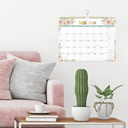 Wall Calendar 2024-2024 Wall Calendar from January 2024 to December 2024, 11.5"X 15", Monthly Calendar 2024 with Julian Dates, Twin-Wire Binding, Thick Paper Perfect for Office & Home