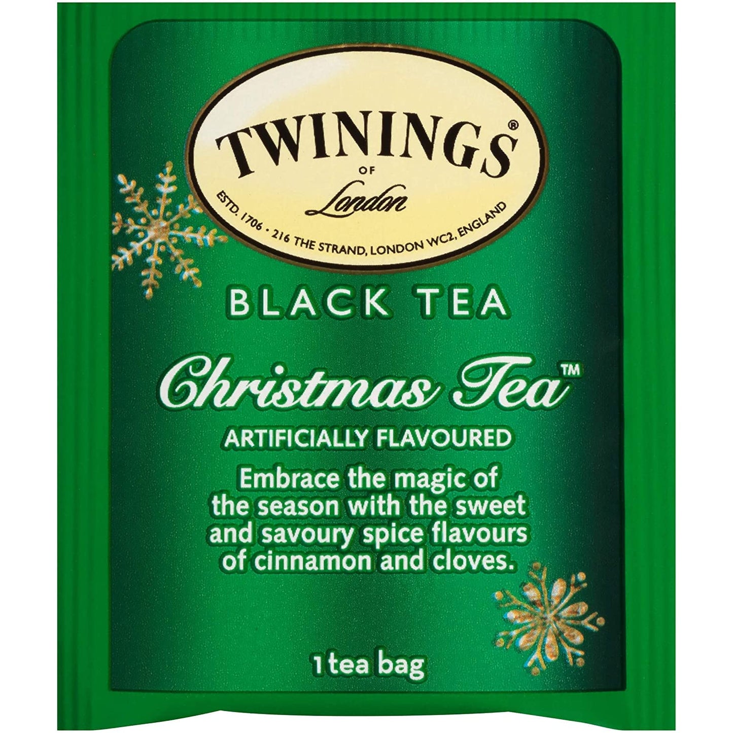 Twinings Christmas Tea and Winter Spice Tea Variety Pack - 1 Caffeinated Spiced Black Tea and 1 Caffeine-Free Spiced Camomile Herbal Tea, Bags Individually Wrapped, 20 Count (Pack of 2)