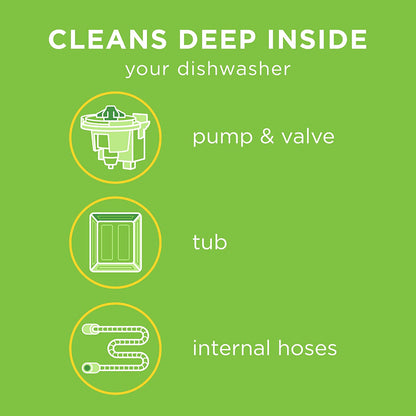 Affresh Dishwasher Cleaner, Helps Remove Limescale and Odor-Causing Residue, 6 Month Supply