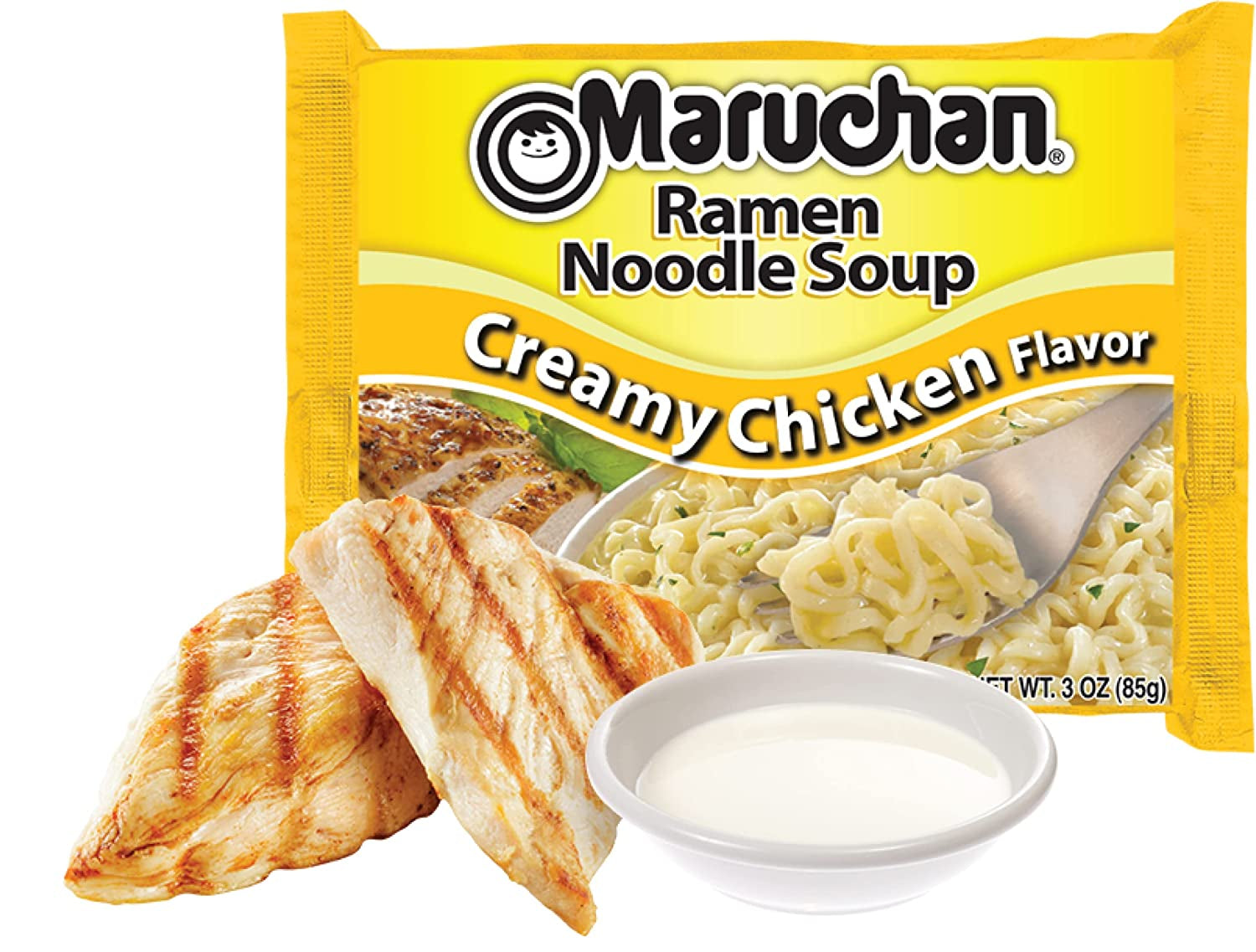 Maruchan Ramen Creamy Chicken Flavor, 3 Oz, Pack of 24