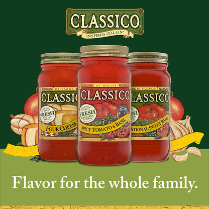 Classico Spicy Tomato & Basil Spaghetti Pasta Sauce (24 Oz Jar)