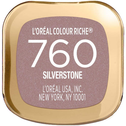 L'Oreal Paris Colour Riche Original Creamy, Hydrating Satin Lipstick with Argan Oil and Vitamin E, Silverstone , 1 Count