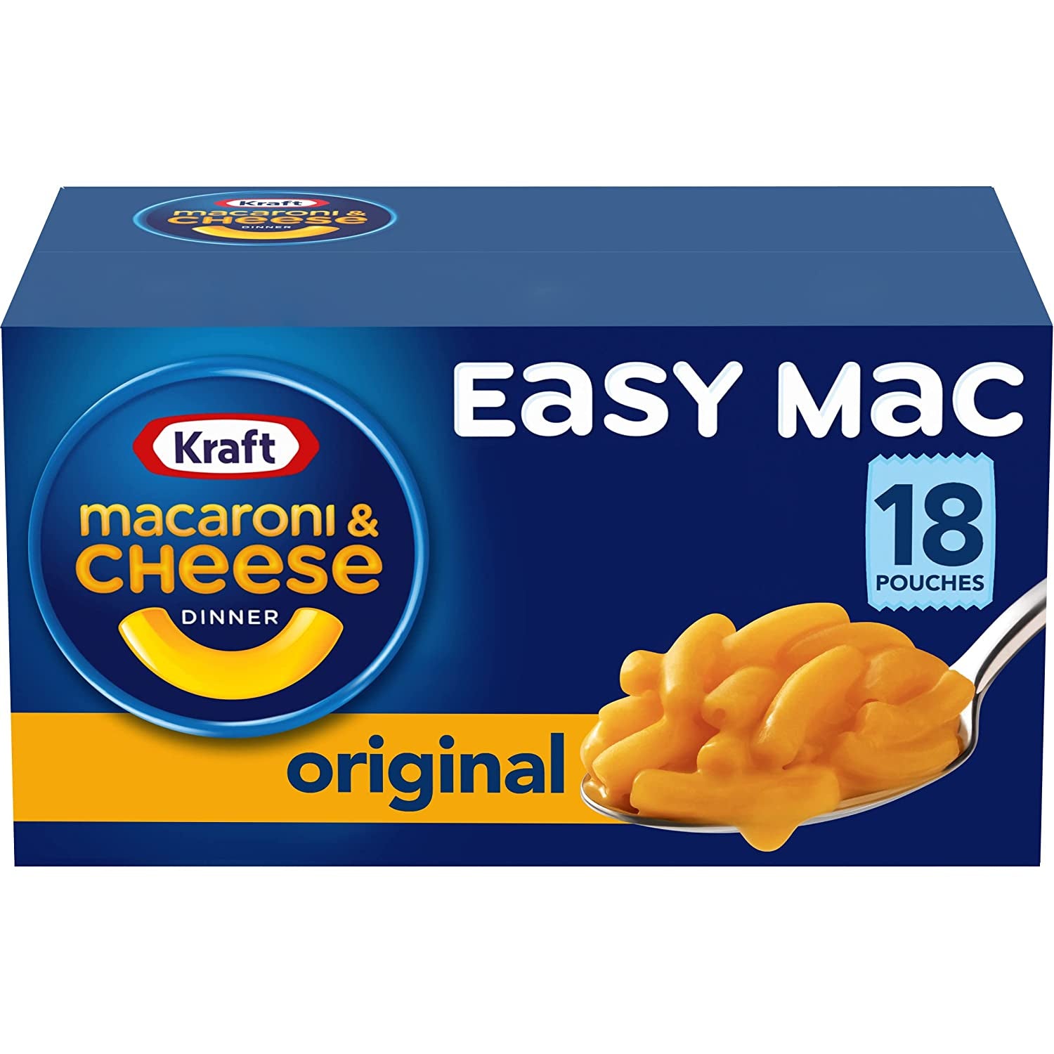 Kraft Easy Mac Original Macaroni , Cheese Dinner 18 Microwaveable FREE SHIPPING