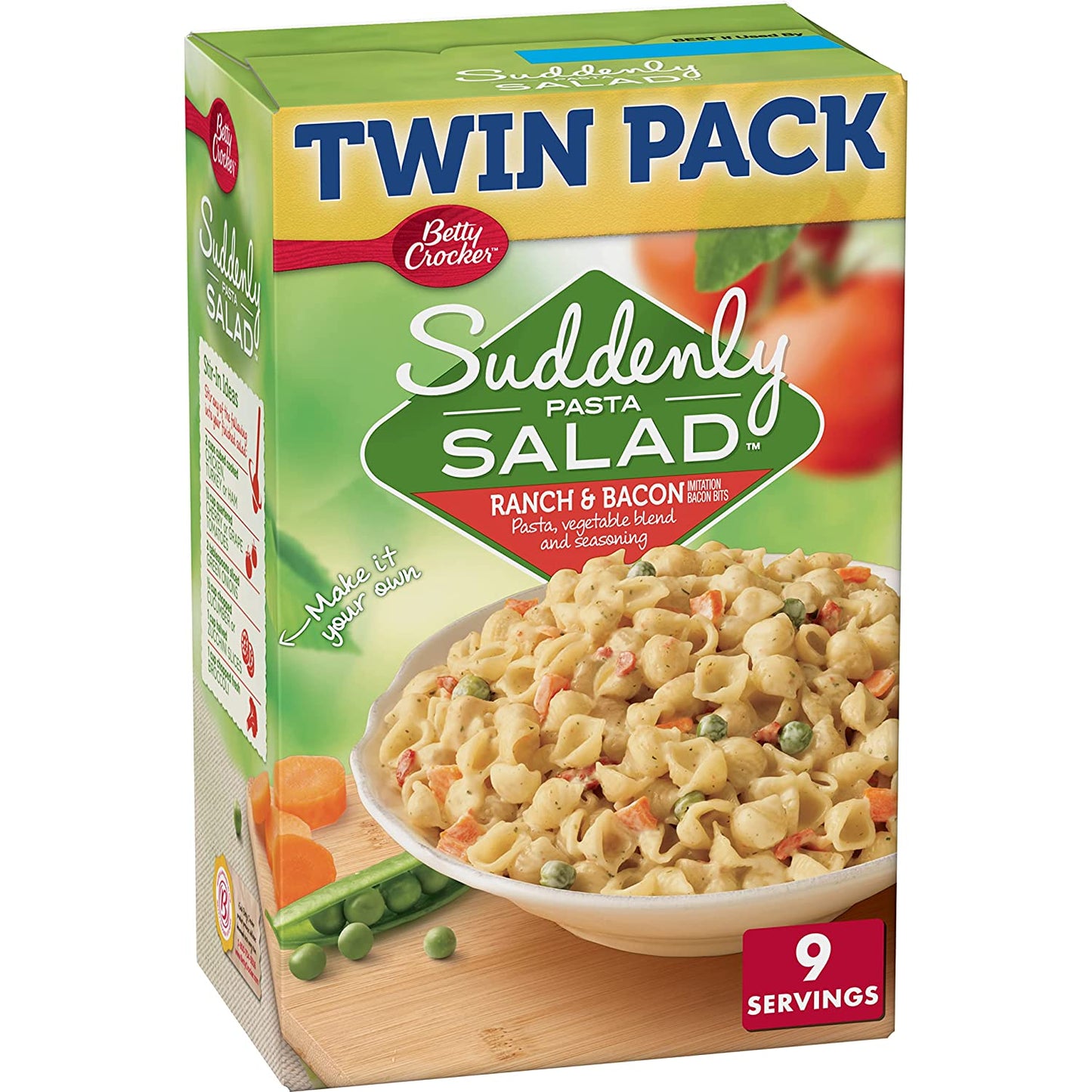 Betty Crocker Suddenly Pasta Salad, Ranch & Bacon, 15 Oz., Twin Pack