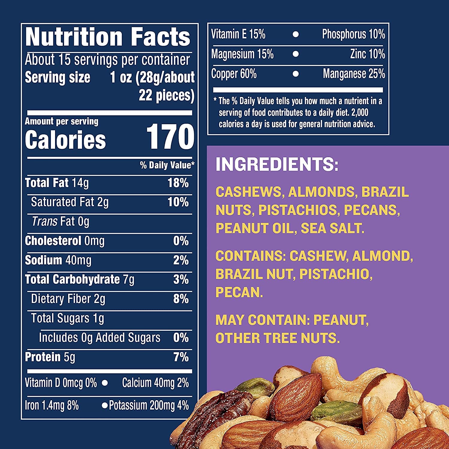 PLANTERS Deluxe Lightly Salted Mixed Nuts, Party Snacks, Plant-Based Protein 15.25Oz (1 Canister)