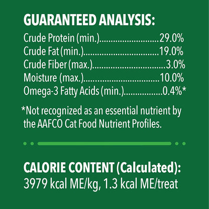 FELINE GREENIES SMARTBITES Skin & Fur Crunchy and Soft Natural Cat Treats, Chicken Flavor, 4.6 Oz. Pack