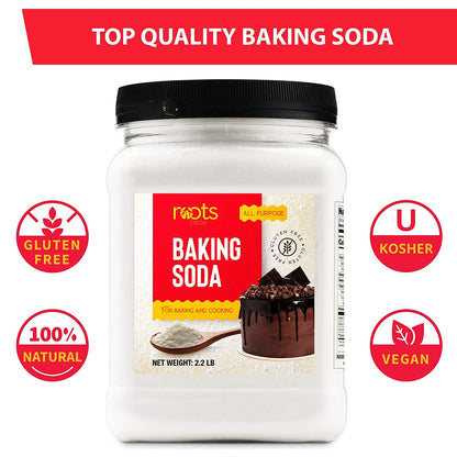 Baking Soda | Bulk Pack 1 [25Oz] Airtight Container | Gluten-Free All-Purpose Sodium Bicarbonate for Cooking & Baking|All-Natural Cleaning Agent & Deodorizer for Fridge, Carpet, Laundry