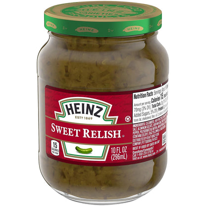 Heinz Sweet Relish, 10 Oz Jar