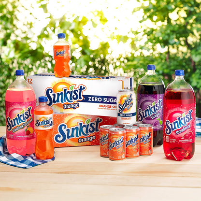 Sunkist Orange Soda, 12 Fl Oz Cans, 12 Pack