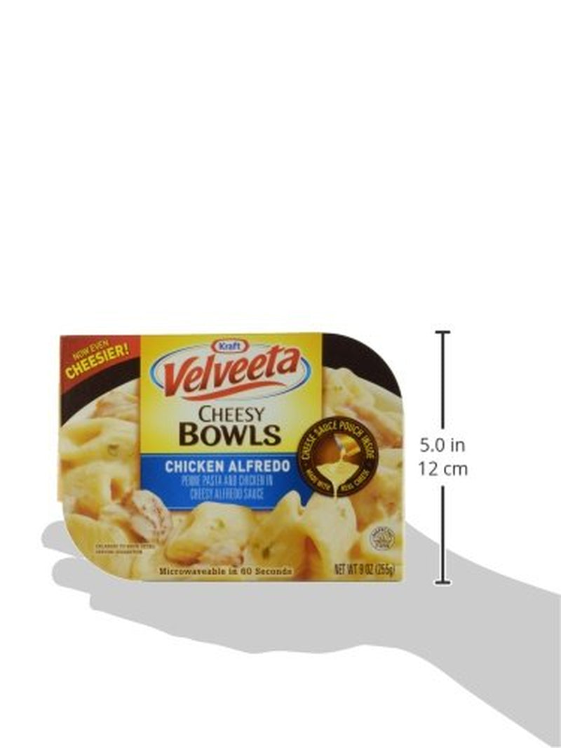 Kraft Velveeta Cheesy Bowls Singles Chicken Alfredo (9 Ox Box)