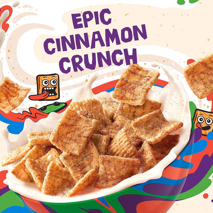 Cinnamon Toast Crunch Breakfast Cereal, Crispy Cinnamon Cereal, Mega Size, 29.1 Oz Cereal Box