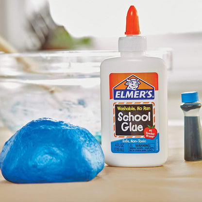 Elmer'S Liquid School Glue, Washable, Great for Making Slime, 4Oz. Each, 12 Count