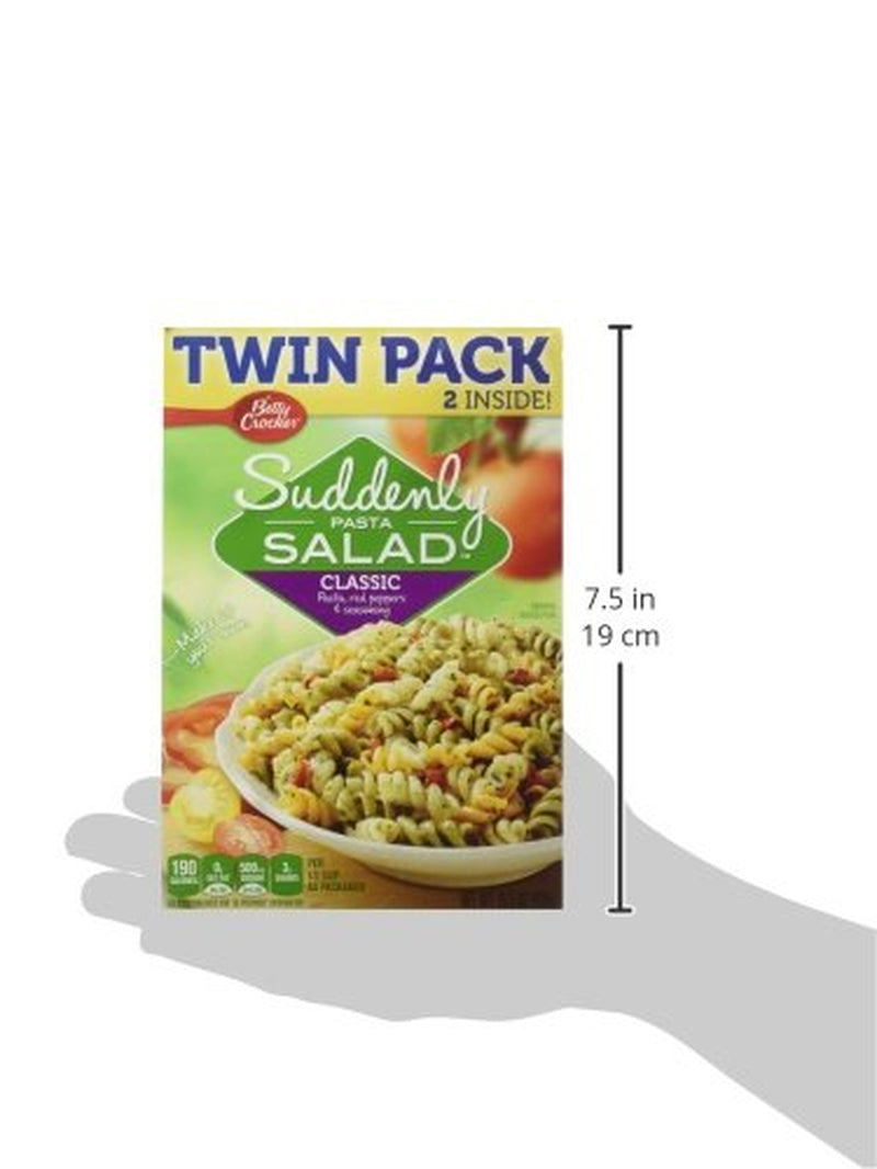 Betty Crocker Suddenly Pasta Salad, Classic, Twin Pack, 15.5 Oz