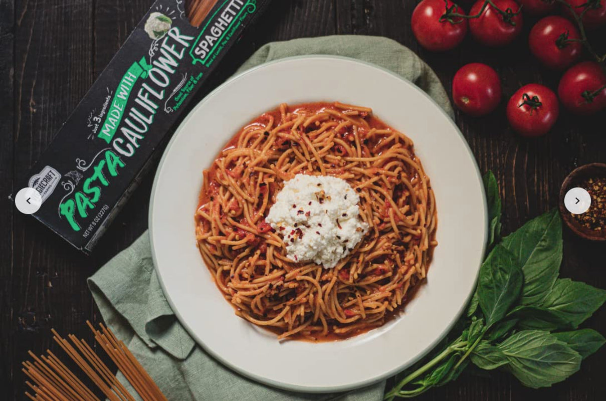 Veggiecraft Spaghetti Pasta - Made with Cauliflower, 8Oz