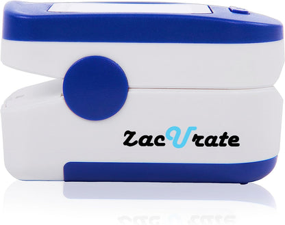 Zacurate 500BL Fingertip Pulse Oximeter Blood Oxygen Saturation Monitor with Batteries Included (Navy Blue)